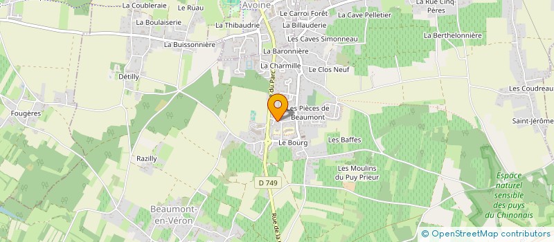 localisation de l'entreprise MONSIEUR EMMANUEL GARRIER  BEAUMONT-EN-VERON