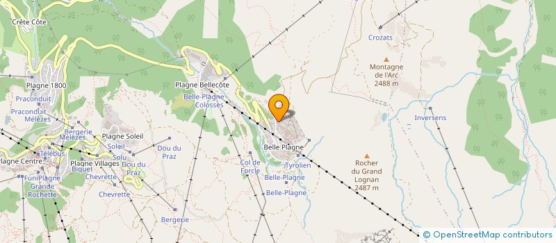 localisation de l'entreprise MONSIEUR EMMANUEL GAUCHER  AIME-LA-PLAGNE