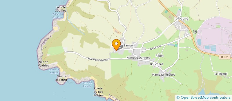 localisation de l'entreprise MONSIEUR EMMANUEL GAUMAIN  LA HAGUE