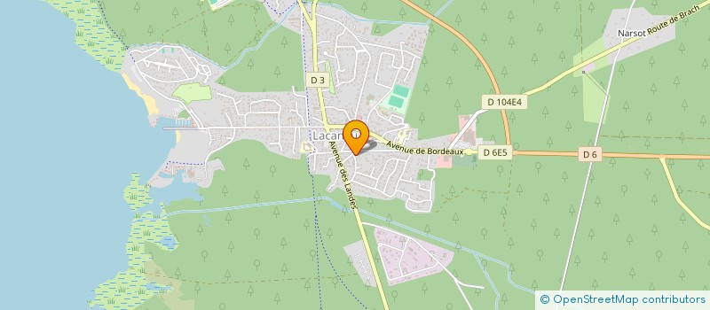 localisation de l'entreprise MONSIEUR EMMANUEL GAUTHIER  LACANAU