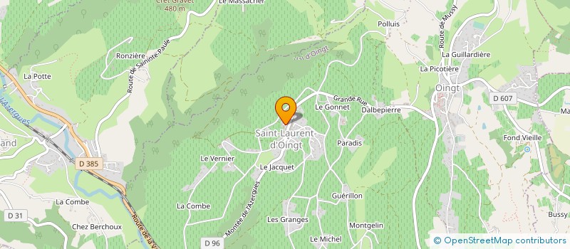 localisation de l'entreprise MONSIEUR EMMANUEL GAUTHIER  VAL D'OINGT