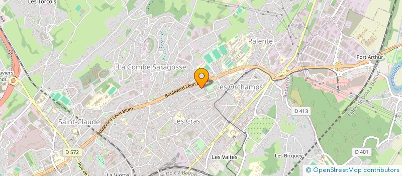 localisation de l'entreprise MONSIEUR EMMANUEL GENESTIER à BESANCON