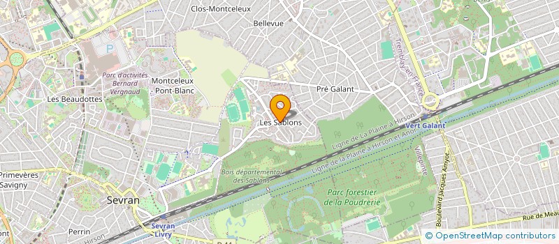 localisation de l'entreprise MONSIEUR EMMANUEL GEOFFROY  SEVRAN