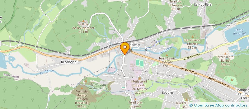 localisation de l'entreprise MONSIEUR EMMANUEL GEORGES  RONCHAMP