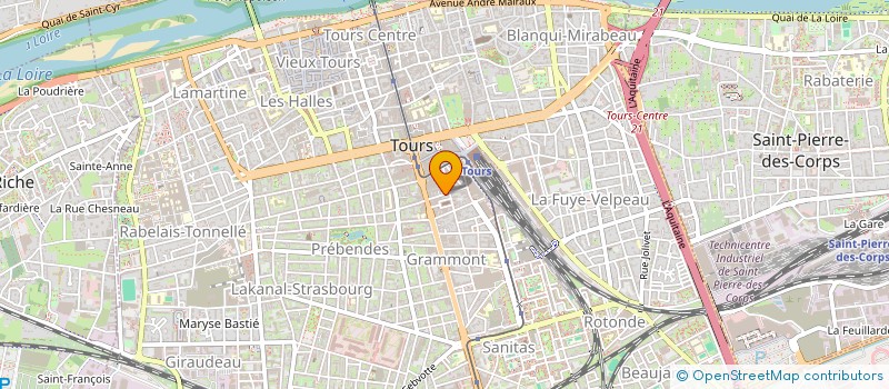 localisation de l'entreprise MONSIEUR EMMANUEL GERARD  TOURS