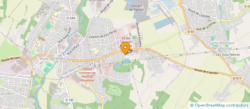 localisation de l'entreprise MONSIEUR EMMANUEL GIAIOURAS  TIGNIEU-JAMEYZIEU