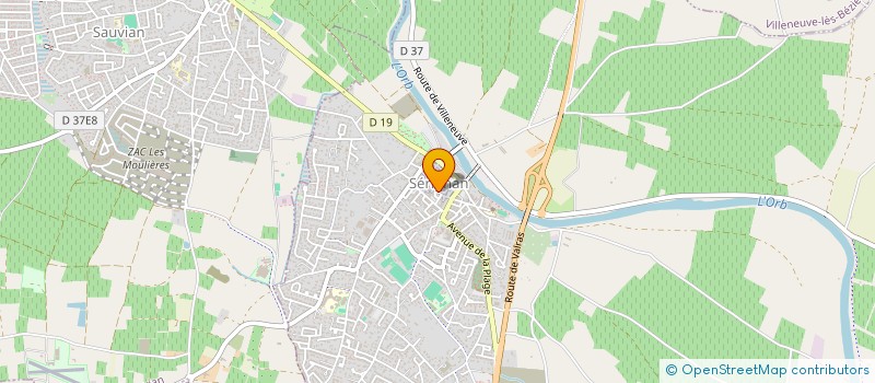 localisation de l'entreprise MONSIEUR EMMANUEL GIMENEZ  SERIGNAN