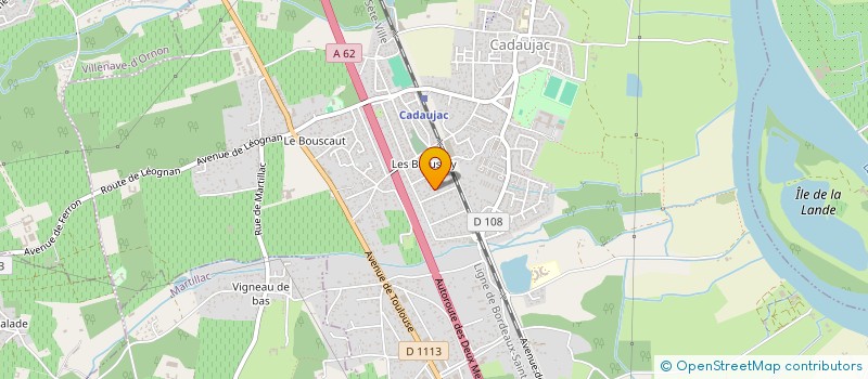 localisation de l'entreprise MONSIEUR EMMANUEL GIRAUD  CADAUJAC