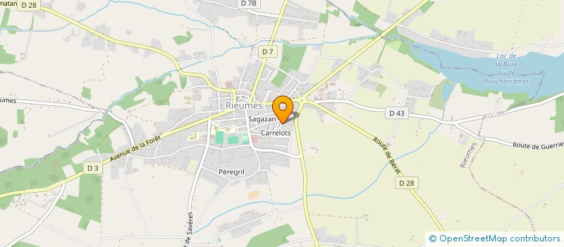 localisation de l'entreprise MONSIEUR EMMANUEL GLOUMEAU  RIEUMES