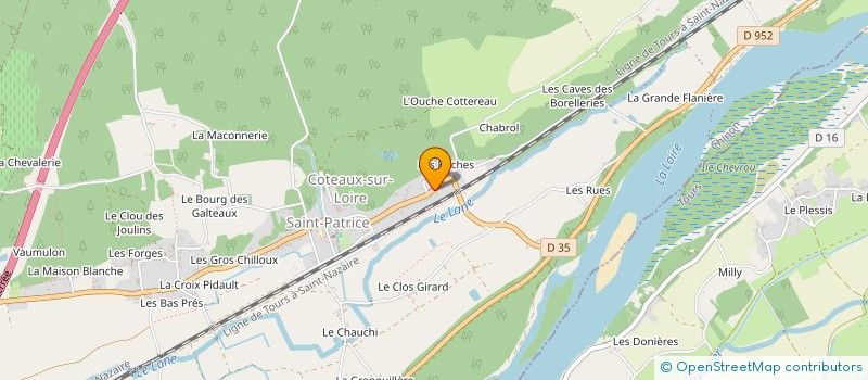 localisation de l'entreprise MONSIEUR EMMANUEL GODINEAU  COTEAUX-SUR-LOIRE