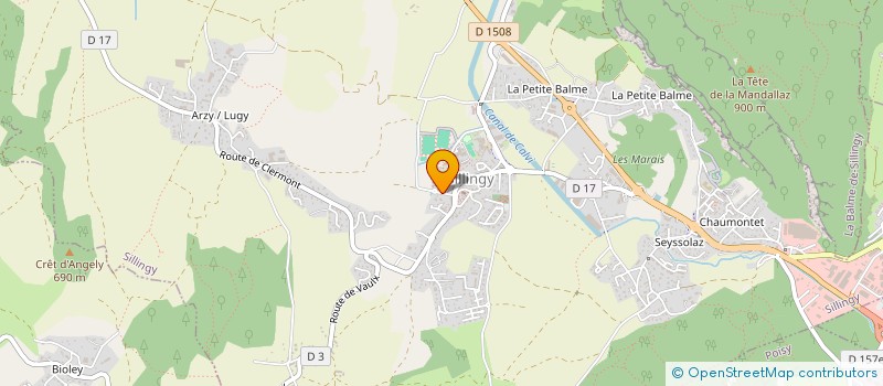 localisation de l'entreprise MONSIEUR EMMANUEL GOFFIN  SILLINGY