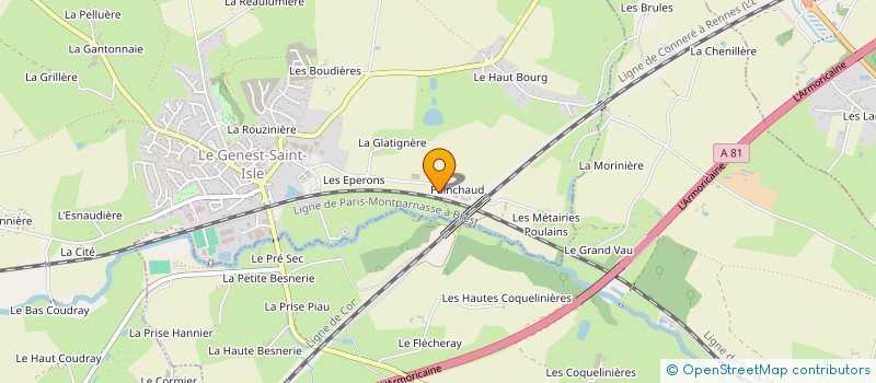 localisation de l'entreprise MONSIEUR EMMANUEL GOISBEAULT  LE GENEST-SAINT-ISLE