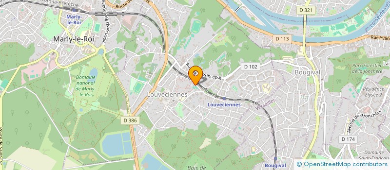 localisation de l'entreprise MONSIEUR EMMANUEL GOLDSTEIN  LOUVECIENNES