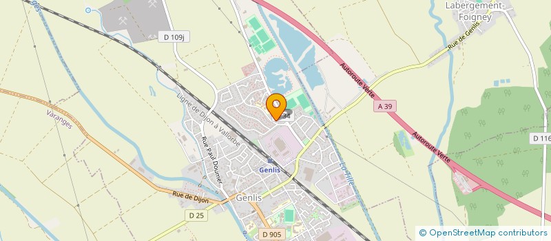 localisation de l'entreprise MONSIEUR EMMANUEL GONZAGUE  GENLIS