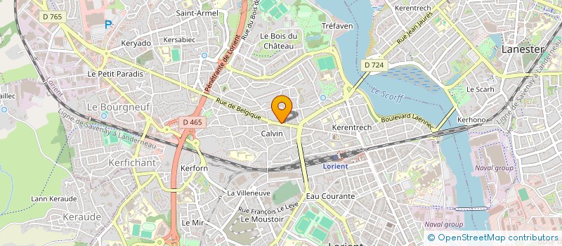 localisation de l'entreprise MONSIEUR EMMANUEL GOUALOU  LORIENT