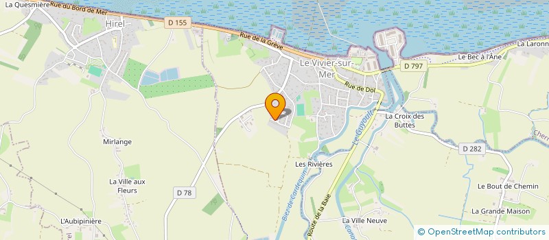 localisation de l'entreprise MONSIEUR EMMANUEL GOUEDARD  LE VIVIER-SUR-MER