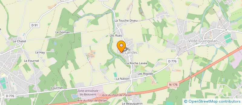 localisation de l'entreprise MONSIEUR EMMANUEL GOURET  LA LANDEC