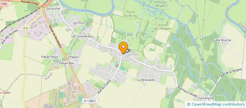 localisation de l'entreprise MONSIEUR EMMANUEL GOYAUD  LES GONDS