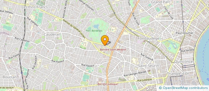 localisation de l'entreprise MONSIEUR EMMANUEL GRANGER à BORDEAUX