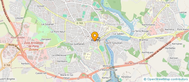 localisation de l'entreprise MONSIEUR EMMANUEL GUILLEVIC à AURAY