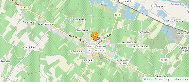 localisation de l'entreprise MONSIEUR EMMANUEL GUILLON à SAINT-MEME-LES-CARRIERES