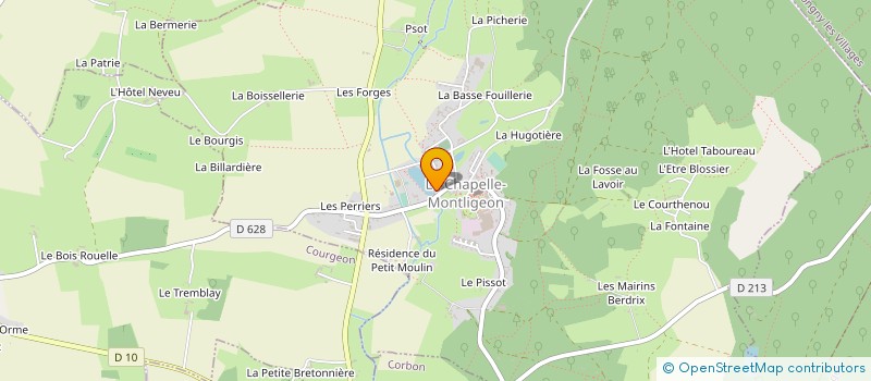 localisation de l'entreprise MONSIEUR EMMANUEL GUINCETRE à LA CHAPELLE-MONTLIGEON