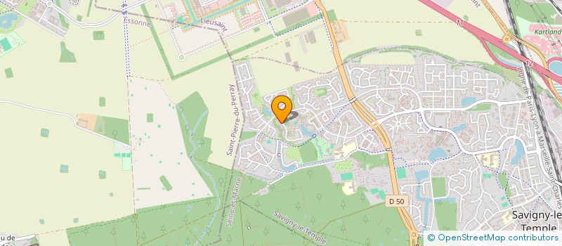 localisation de l'entreprise MONSIEUR EMMANUEL GUSTAVE  SAVIGNY-LE-TEMPLE