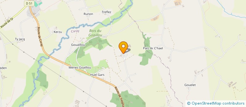 localisation de l'entreprise MONSIEUR EMMANUEL HERLEDAN  CORAY