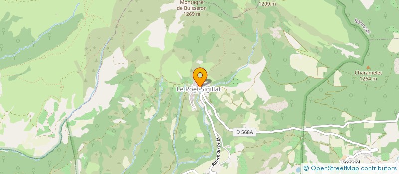 localisation de l'entreprise MONSIEUR EMMANUEL HINNEN  LE POET-SIGILLAT