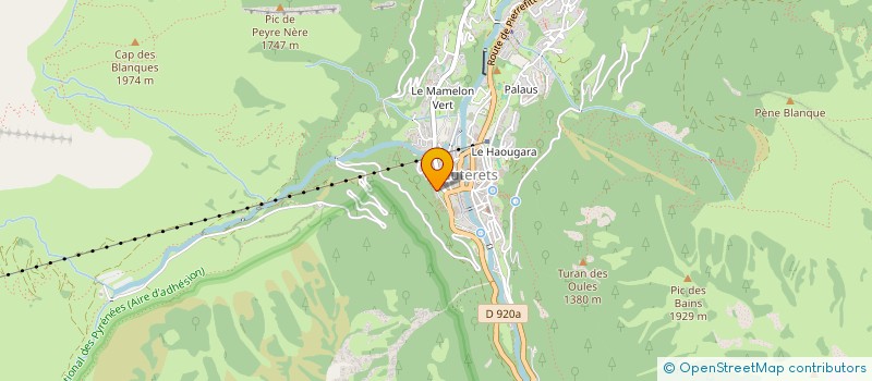 localisation de l'entreprise MONSIEUR EMMANUEL HOUSSAY  CAUTERETS