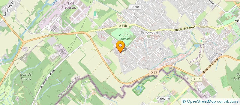 localisation de l'entreprise MONSIEUR EMMANUEL JACQUEMOUD  PREVESSIN-MOENS