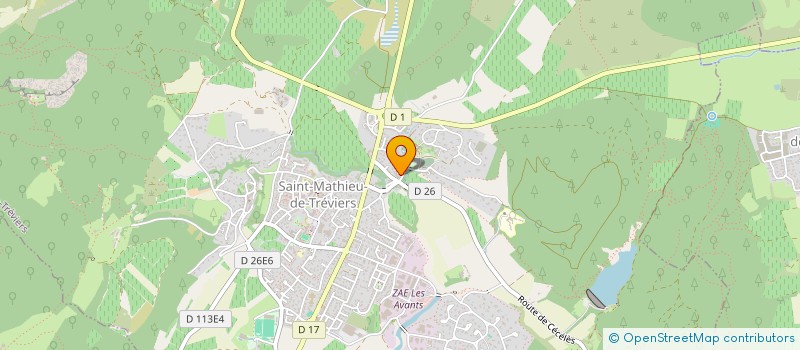 localisation de l'entreprise MONSIEUR EMMANUEL JACQUIN  SAINT-MATHIEU-DE-TREVIERS