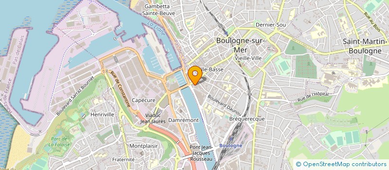 localisation de l'entreprise MONSIEUR EMMANUEL JEREMY DUBOIS à BOULOGNE SUR MER