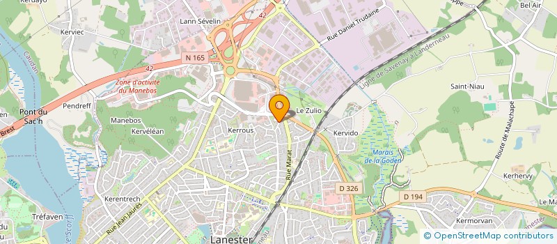 localisation de l'entreprise MONSIEUR EMMANUEL JUIGNET  LANESTER