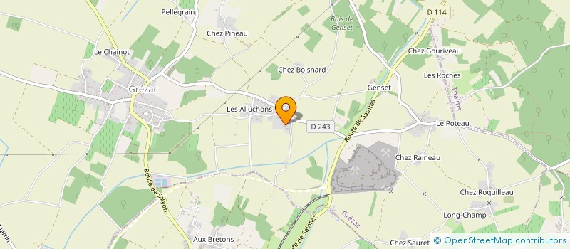 localisation de l'entreprise MONSIEUR EMMANUEL JULLIEN  GREZAC