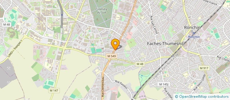 localisation de l'entreprise MONSIEUR EMMANUEL KAKOOZA  FACHES-THUMESNIL