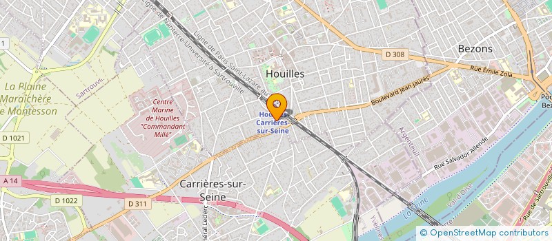 localisation de l'entreprise MONSIEUR EMMANUEL KEGBE  HOUILLES