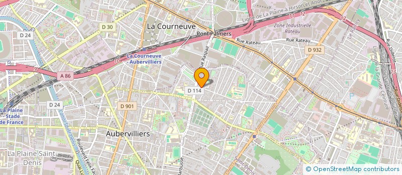 localisation de l'entreprise MONSIEUR EMMANUEL KENNETH à AUBERVILLIERS
