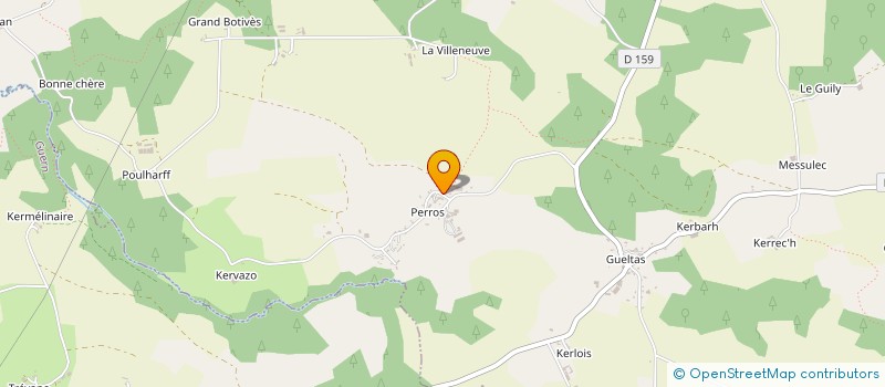 localisation de l'entreprise MONSIEUR EMMANUEL KERBELLEC  MALGUENAC