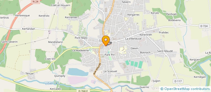 localisation de l'entreprise MONSIEUR EMMANUEL KERVADEC  BAUD