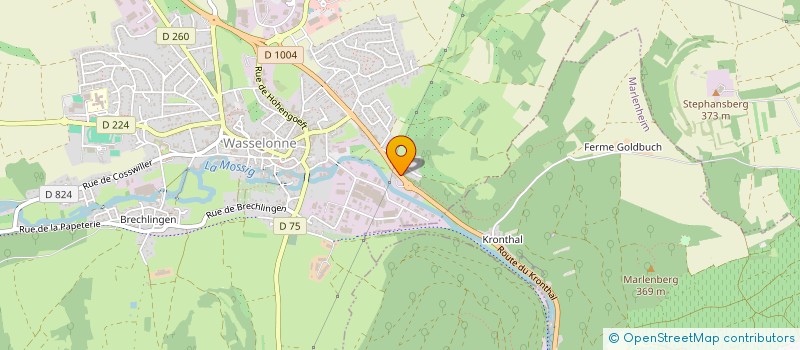 localisation de l'entreprise MONSIEUR EMMANUEL KINTZUGER  WASSELONNE