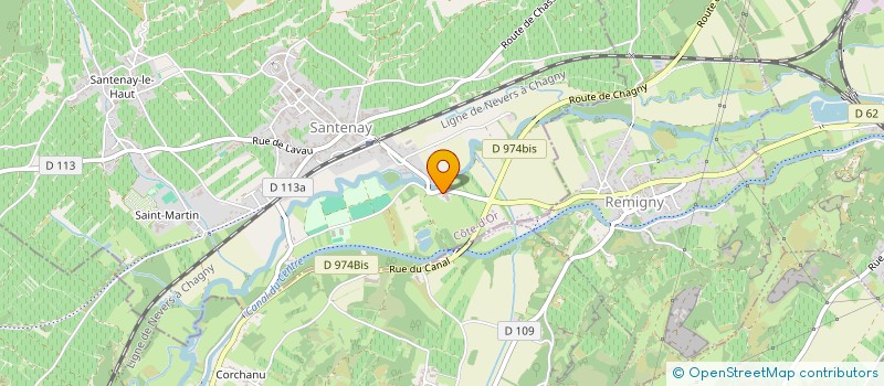 localisation de l'entreprise MONSIEUR EMMANUEL KUSZ à SANTENAY