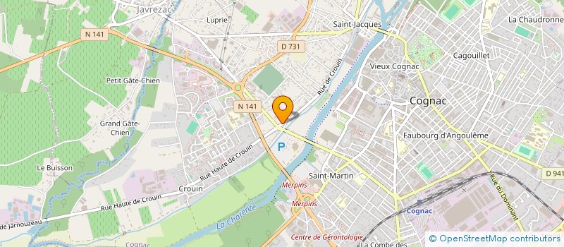 localisation de l'entreprise MONSIEUR EMMANUEL LAFLEUR à COGNAC