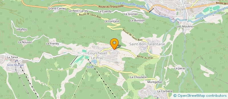 localisation de l'entreprise MONSIEUR EMMANUEL LAINE à COURCHEVEL