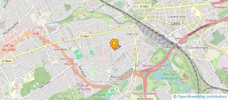 localisation de l'entreprise MONSIEUR EMMANUEL LAMOURETTE  LENS