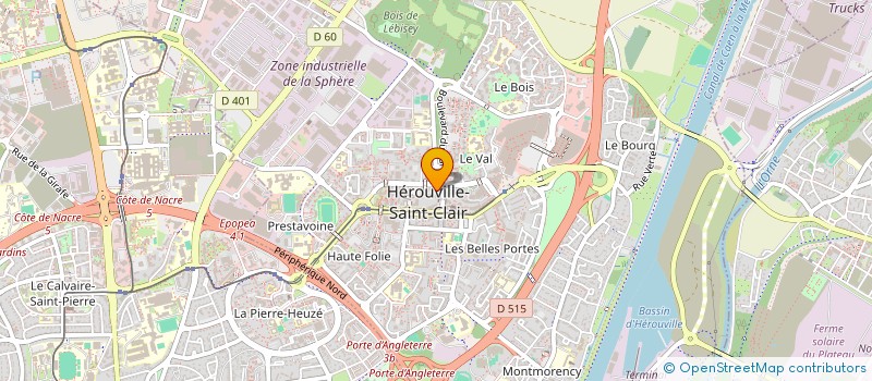 localisation de l'entreprise MONSIEUR EMMANUEL LAMY  HEROUVILLE-SAINT-CLAIR