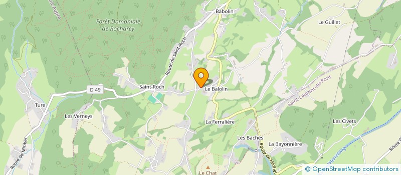 localisation de l'entreprise MONSIEUR EMMANUEL LANDAIS  MIRIBEL-LES-ECHELLES