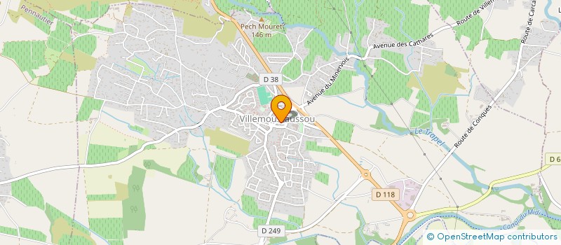 localisation de l'entreprise MONSIEUR EMMANUEL LAVIEILLE à VILLEMOUSTAUSSOU