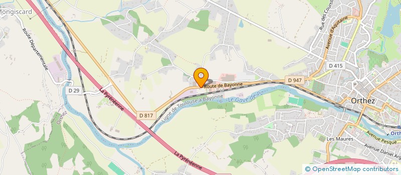 localisation de l'entreprise MONSIEUR EMMANUEL LAVIGNOTTE  ORTHEZ