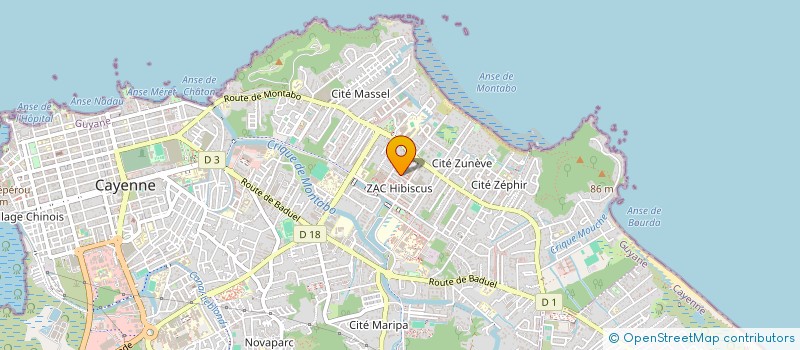 localisation de l'entreprise MONSIEUR EMMANUEL LAZAR  CAYENNE